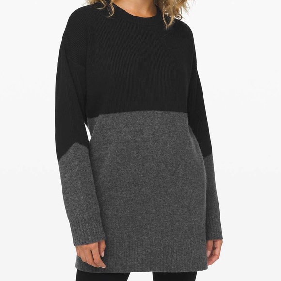 lululemon athletica Sweaters - Lululemon Restful Intention Sweater
Black & Dark Grey - New with Tags